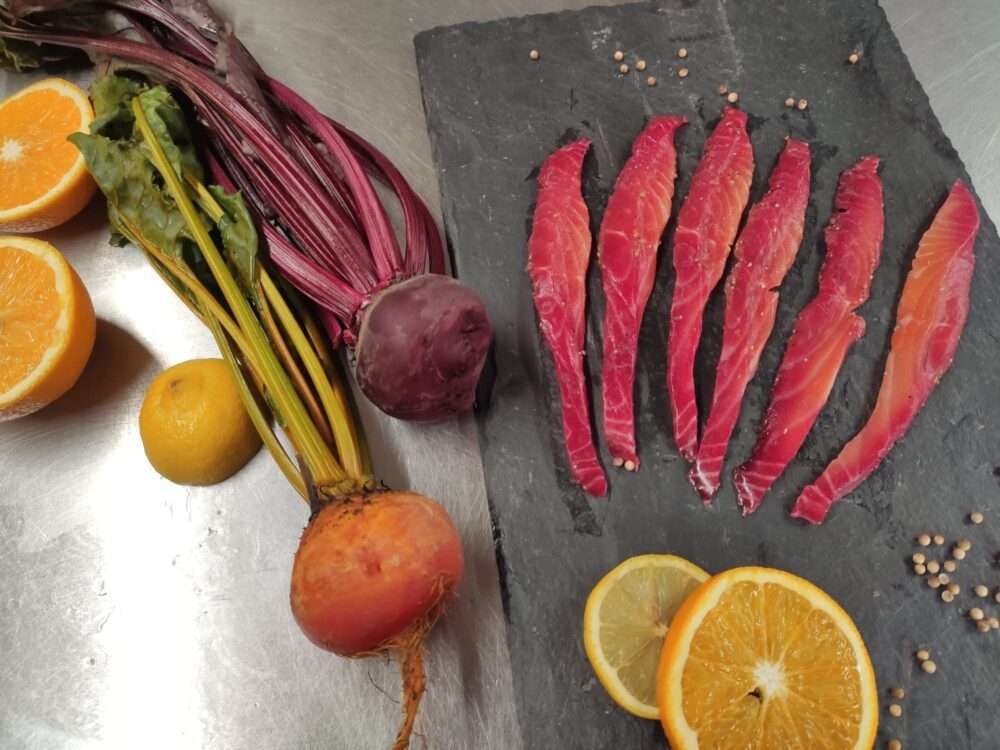 Beetroot and Orange Gravadlax