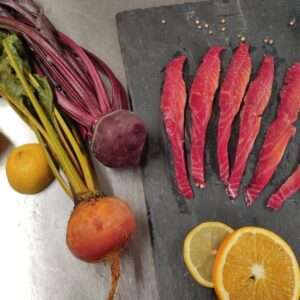 Beetroot and Orange Gravadlax